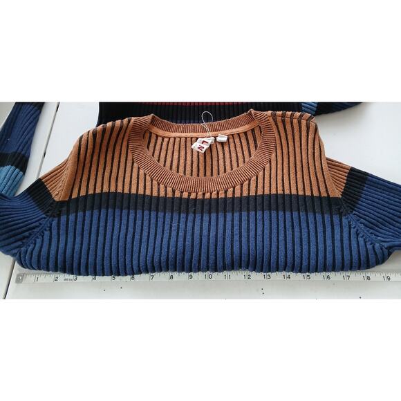 Anthropologie Dolan Lorna Ribbed Sweater Midi Slit Dress Womens Petite LG Boho - Picture 9 of 10